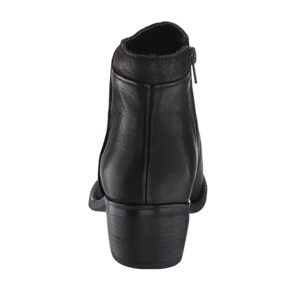 NEW Eric Michael Women Hayley Black Above Ankle Zip Bootie Lined Low Block Heel - Picture 4 of 7